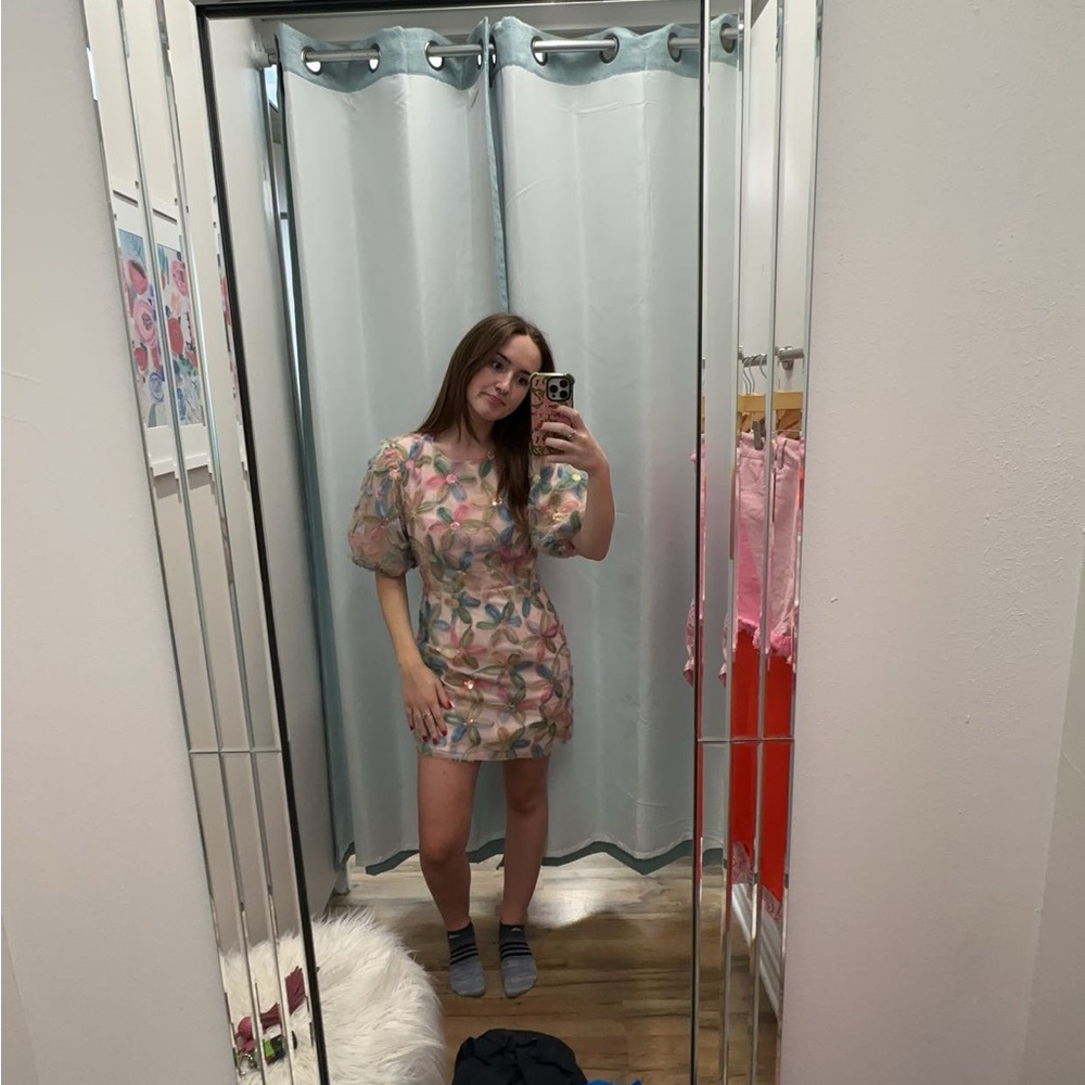 Floral Puff Sleeve Dress
